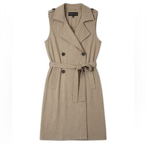 Kendall & Kylie Tan Double-Breasted Mini Dress